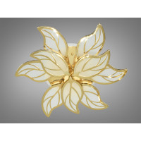 Світлодіодна пристельова люстра з регулюванням яскравості, 140W, золото Diasha 8028/6+3GLED3colordimmer