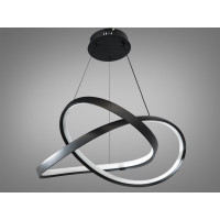 Підвісний світильник світлодіодний чорний метал форма нескінченності 7539 Diasha 7539/500BK