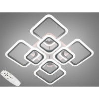 Світлодіодна люстра Серія 8060 сіра 145W з пультом та диммером Diasha A8060/4+4GRLED3colordimmer