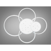 Унікальна стельова світлодіодна люстра з пультом, 115Вт, біла Diasha 2448WHdimmer