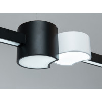 Подовжена LED люстра в сучасному стилі, колір білий, 50W Diasha TM334B/800BK