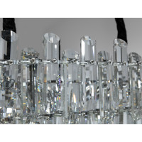 Люстра в зал хрустальная 8 ламп хром Diasha 2020/800x300CH