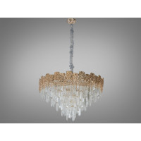 Хрустальная люстра в зал 18 ламп золото Diasha D888-800G