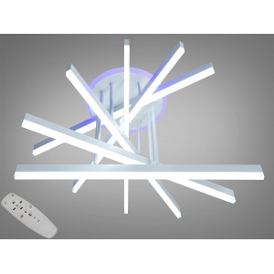 Стельова світлодіодна люстра з димером 140W Diasha 7010WHLED3colordimmer