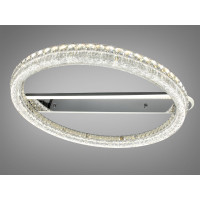 Люстра стельова LED кришталева хром 140W пульт Diasha MX6027/600HR