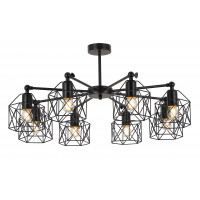 Люстра светильник в стиле лофт Levistella 761L170-8 BK
