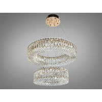 Підвісна люстра LED 8693-600+400GD золото 85Вт Diasha 8693-600+400GD