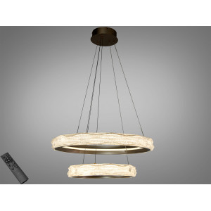 Кришталева світлодіодна люстра-підвіс, 60W Diasha 583-600+400G