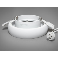 Круглий білий точковий врізний світильник із алюмінію Diasha PR-11-WH