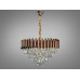 Люстра кришталева коричневий золото 7xE14 Diasha N9001-550CF+SGD