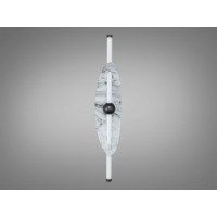 Стильне світлодіодне бра в вітальню, 7 Вт, чорний Diasha B1013WH