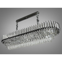Люстра кришталева сучасна 16 ламп Diasha 9001-1200x350CH+CH