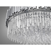 Супер стильна, велична кришталева люстра, 15 ламп, хром Diasha 901-1000HR