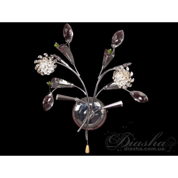 Оригінальне галогенове бра "Квіткові мотиви" Diasha 9466/2HRP