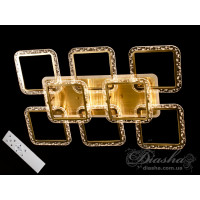Люстра в зал с пультом 150W Diasha QX2518/6+2LLED 3color dimmer