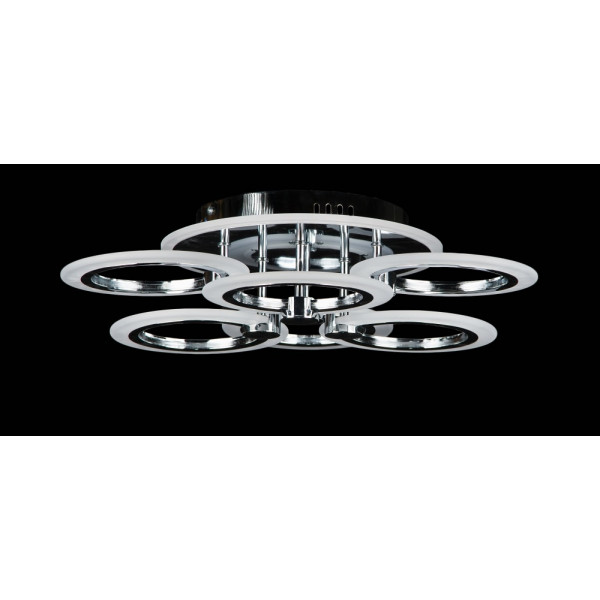 Люстра в зал или спальню светодиодная современная Splendid-Ray 2850172/3+3+A LED (CHROME)