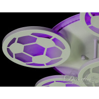 Светодиодная люстра "футбольные мячи" Diasha 8065/5+1WH LED 3color dimmer 