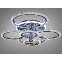 Стельова лед люстра з пультом, диммером, підсвічуванням, 125W, хром Diasha A8180/6HRLED3colordimmer