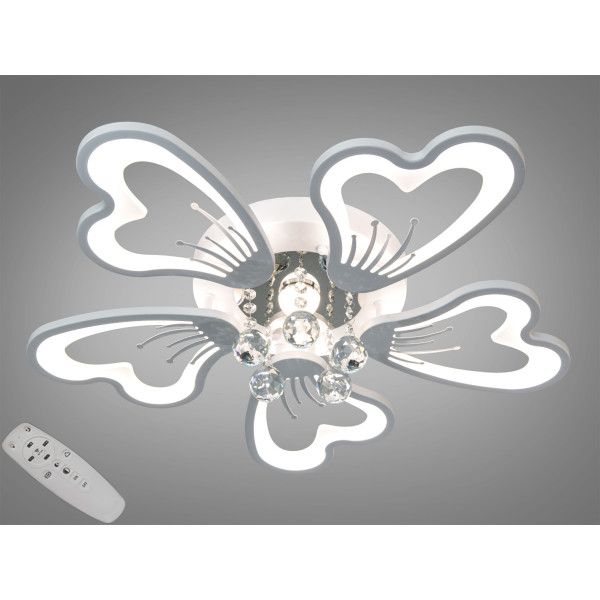 Стельова LED люстра Diasha золото з пультом 185Вт Diasha 8154/5WHdimmer