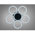 Стельова LED люстра кільця чорний 133 Вт Diasha MX4770/5+1BK