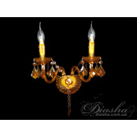 Недороге бра із кольорового акрилу в класичному стилі, на дві лампи Diasha 1004/2K-G Недороге бра із кольорового акрилу в класичному стилі, на дві лампи Diasha 1004/2K-G