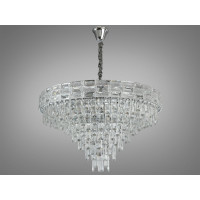 Люстра в зал хрустальная на 19 ламп Diasha 9085-800CH