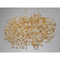 Люстра в зал 12 ламп, золото Diasha 601-L1200GD