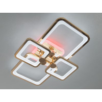 Плоска світлодіодна люстра з пультом, диммером, підсвіткою, 70W Diasha 8208/4GLED3colordimmer