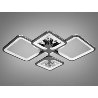 Люстры потолочные светодиодные с пультом Diasha 8157/2+2BHR LED 3color dimmer