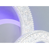 Стельовий світлодіодний смарт світильник з пультом, димером, 42W Diasha 2203/2WHLED3colordimmer