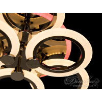 Люстры светодиодные Diasha A8022/3+3BHR LED 3color dimmer 