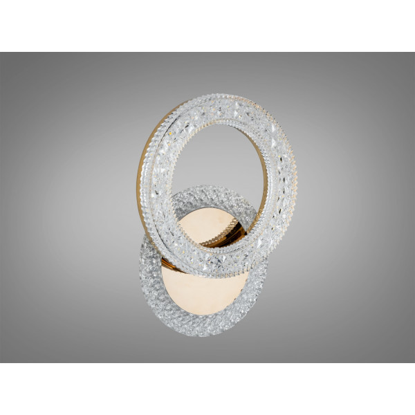 Світлодіодний світильник з кольоровою підсвіткою, 22W, хром Diasha 2203/1G