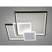 Світлодіодна люстра стельова Diasha MX2250-2WH+BK білий чорний геометричний дизайн акрил Diasha MX2250/2WH+BK