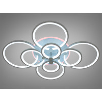 Світлодіодна люстра Diasha 8022-8GRLED3COLDIM сіра з пультом 175W Diasha 8022/8GRLED3colordimmer