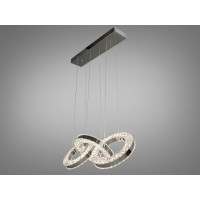 Светодиодная люстра, 32W, хром Diasha 7710-3A/300x3HR