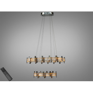 Кришталева світлодіодна люстра-підвіс, 70W Diasha 7967/65+36CH