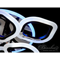 Cветодиодная потолочная люстра с пультом Diasha AS8073/3+3BHRLED3colordimmer