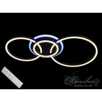 Потолочная светодиодная люстра с пультом и ночником Diasha MX55023/3A BK LED 3color dimmer Потолочная светодиодная люстра с пультом и ночником Diasha MX55023/3A BK LED 3color dimmer