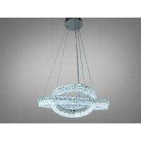 Кришталева світлодіодна люстра-підвіс, 60W Diasha MD6027/600+400HR