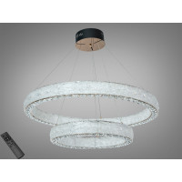 LED підвісна люстра 2 кільця золото 142Вт пульт Diasha 662/800+500GD LED підвісна люстра 2 кільця золото 142Вт пульт Diasha 662/800+500GD