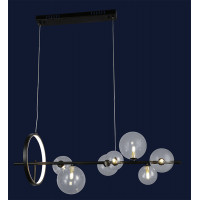 Люстра лофт в зал Levistella 918LP267-7 BK+CL