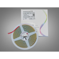 COB LED стрічка 12В, 400 діодів на метр, 5мм, холодний Diasha P12-COB-400-CW-20-5