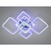 Пристельова LED люстра Серія 8060 хром пульт дімер підсвітка 95Вт Diasha 8060/2+3HRLED3colordimmer