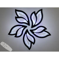 Стельова люстра Diasha 2455 чорний пульт диммер підсвітка 80W Diasha 2455/5BKLED3colordimmer