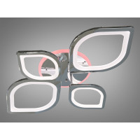 Світлодіодна люстра смарт світильник з пультом, 105W, хром Diasha 8073/2+2HRLED3colordimmer