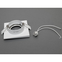 Якісний точковий врізний світильник серія "Аluminium", білий Diasha PR-5-WH