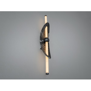 Стильне світлодіодне бра в вітальню, 7 Вт, чорний Diasha B1014BK