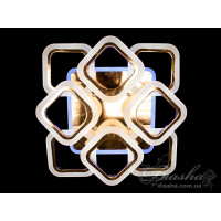 Плоские светодиодные люстры Diasha AS8060/4+4 G led dimmer 3 color