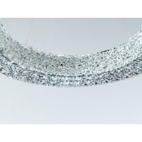 LED підвісна люстра кришталь хром 55Вт пульт Diasha 7932/600CH