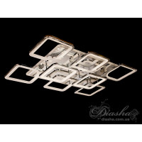 Потолочная светодиодная люстра с пультом и подсветкой Diasha 8060/6+2G LED 3color dimmer